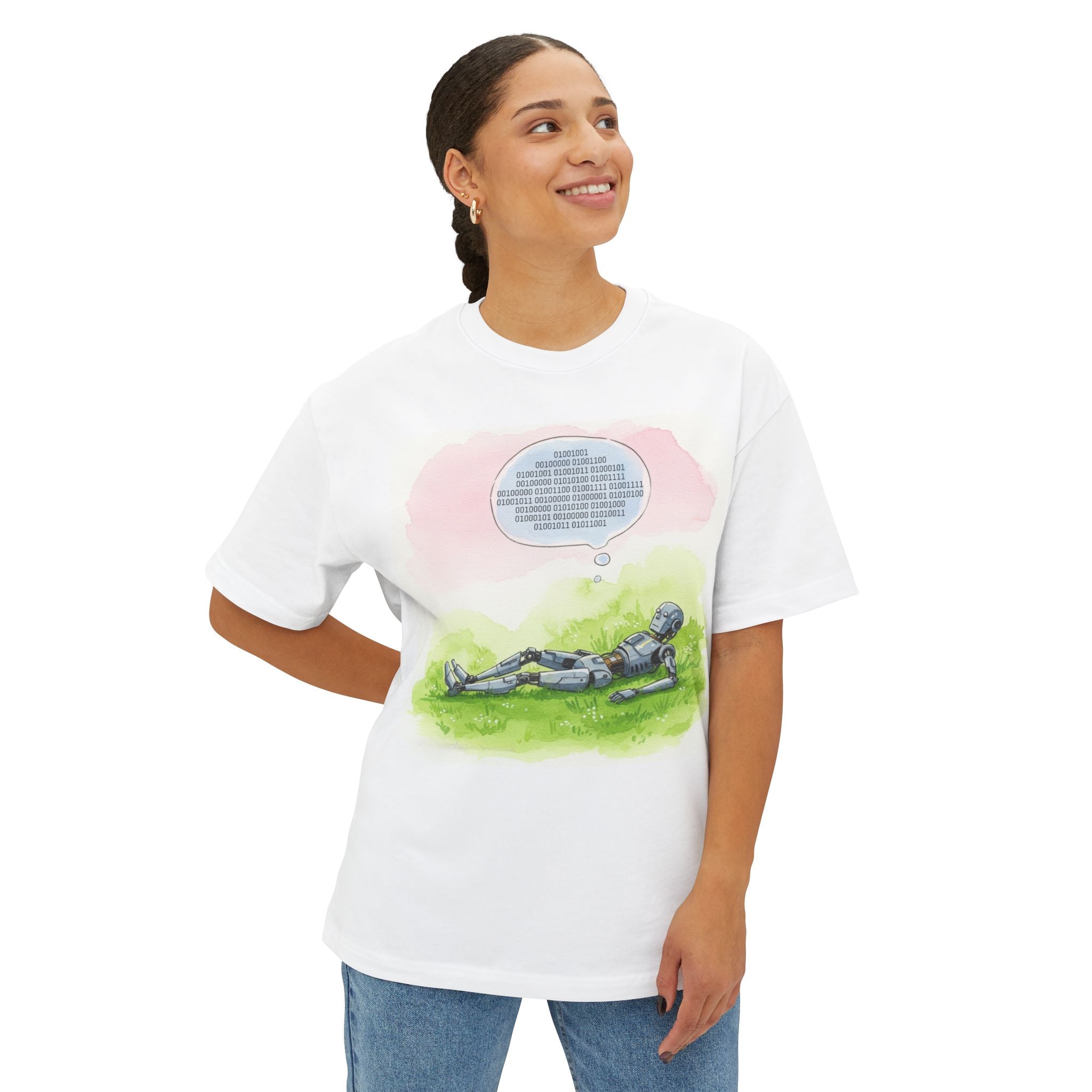 Binary Syntax Unisex Tee - SKY Edition in Light Pink or Soft White