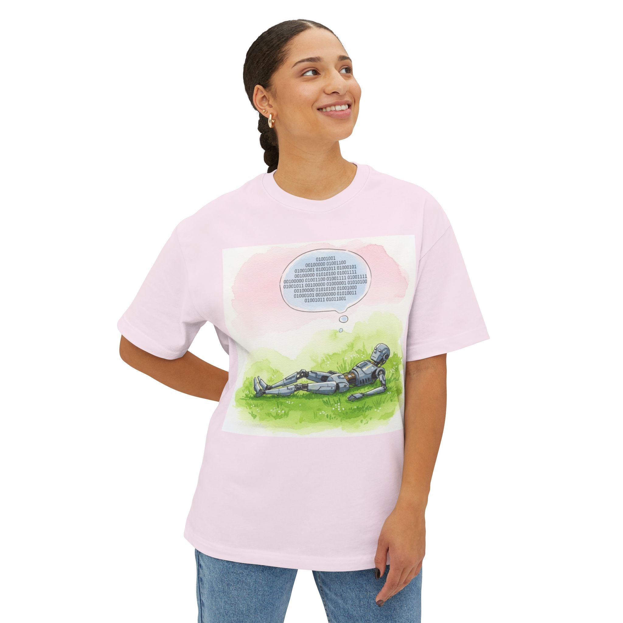 Binary Syntax Unisex Tee - SKY Edition in Light Pink or Soft White
